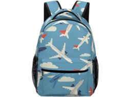Mochila Moderna Infantil Com Estampa De Avião, Mochila Escolar Com Tema De Veículos Para Meninos E Meninas.