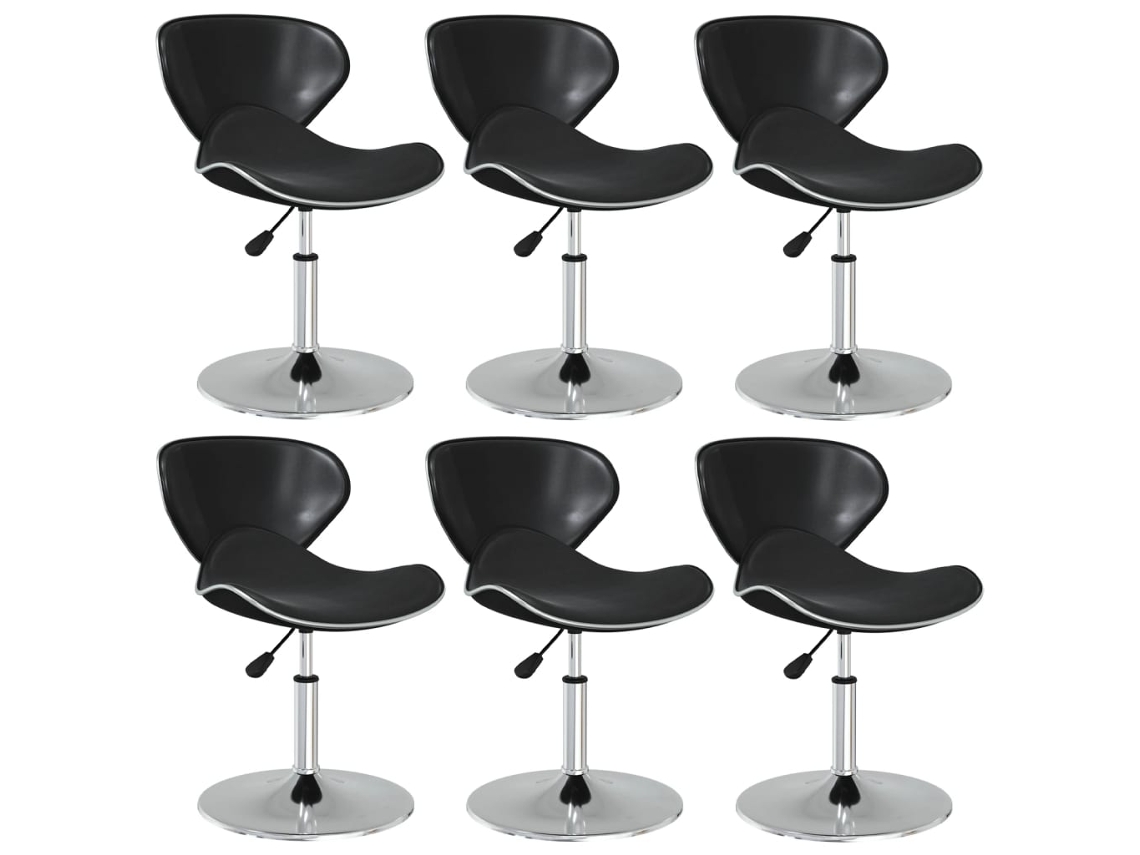 Dining Chair, Dining Chairs Vidaxl Preto Couro Artificial (n/a)