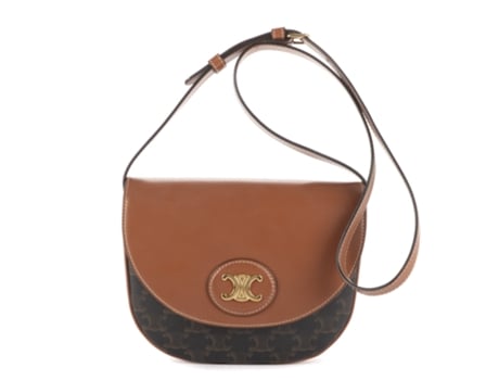 Saco De Ombro De Mulher Celine Triomphe Besace Castanho (tamanho Único)