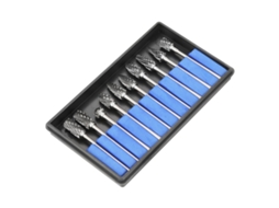 10 Peças De Brocas Rotativas De Carbeto De Tungstênio Ferramentas De Gravura Mecânica 3*6mm Conjunto De Lixas Rotativas De Corte Duplo