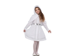 Fato de mãe natal branca com capuz para menina