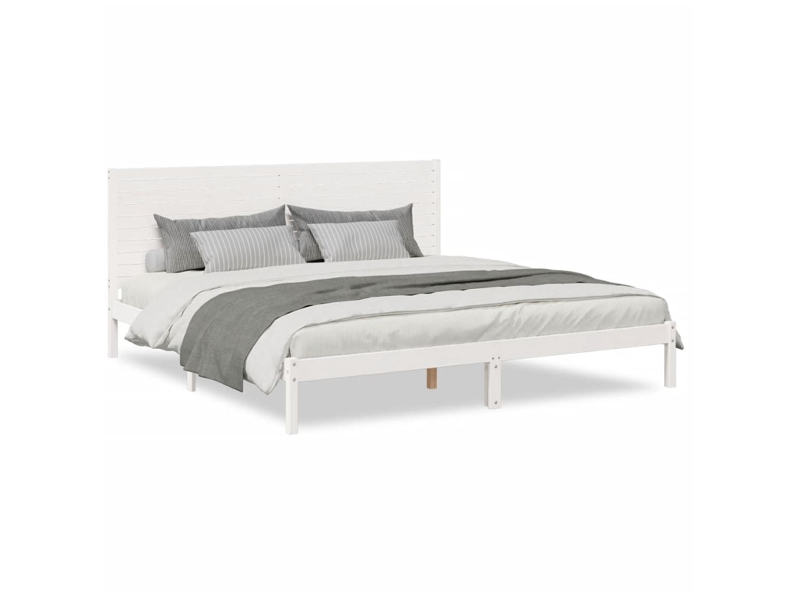 Cama Extra Longa Madeira Maciça MAISON EXCLUSIVE (200x210 cm)