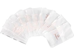 Sacos para Arquivamento de Documentos Magiclulu A6, Pacote com 10, Plástico Transparente Perfurado para Pastas