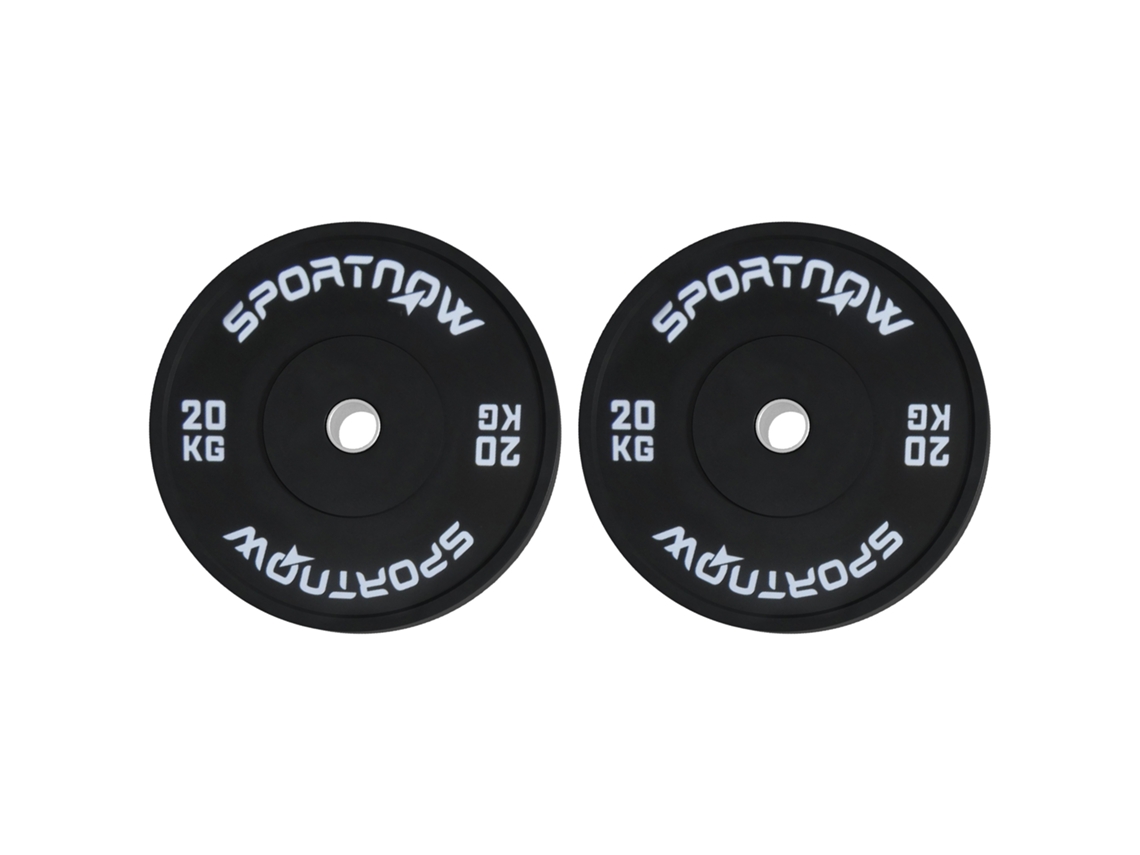 Conjunto de 2 Discos de 20 kg com encaixe de Ø5 cm, pretos VELTUS TRADE