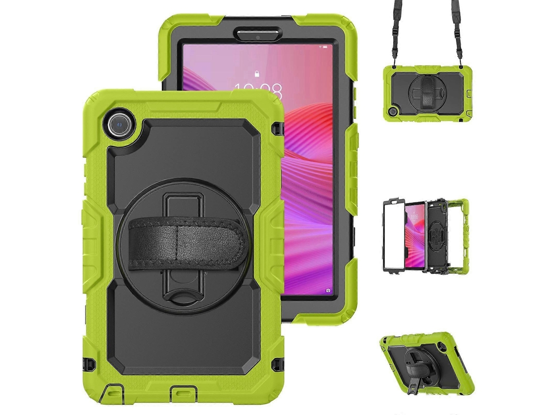 Capa Híbrida De Silicone Para Tablet Lenovo Tab K9 / Tab One E Lenovo Tab M8 De 4ª Geração Com Alça De Ombro.