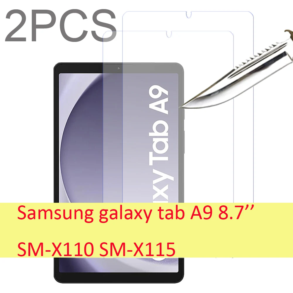 Película Vidro Temperado Kit 2 Unidades Compatível Com Samsung Galaxy Tab A9+