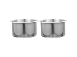 Suporte Para Copos De Encaixe Em Aço Inoxidável, Suporte Para Bebidas Durável E Antiferrugem Para Encosto De Mesa De Carro, Trailer, Barco, Acabamento