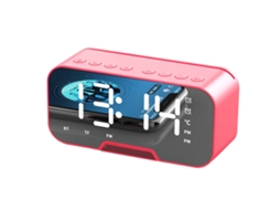 Altifalante Bluetooth LAXISCREED com Relógio Espelho Rádio Slot Cartão