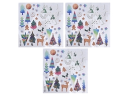 3 Peças De Adesivos De Natal Para Parede Janela Vidro Autoadesivos Decoração Diy Para Sala De Estar
