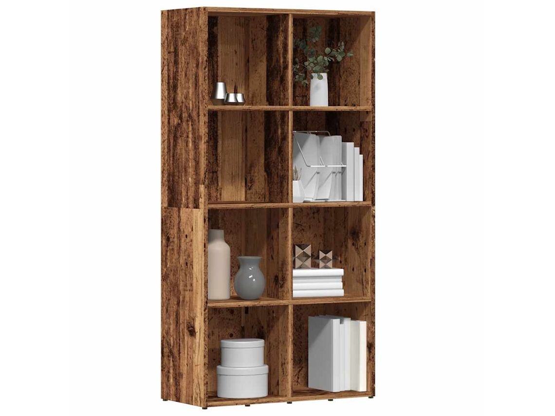 Vidaxl Armário De Livros Madeira Velha 66x30x130 Cm Madeira Trabalhada