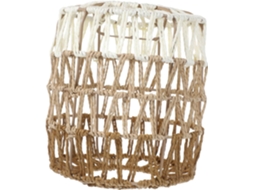 Lustre De Vime Estilo Campestre Com Cúpula, Luminária Pendente Rústica Trançada.