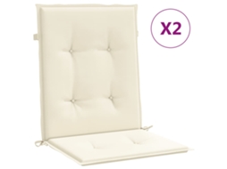 Lowback Chair Cushion, Lowback Chair Cushions Vidaxl Creme Tecido (100 X 50 X 3 Cm)