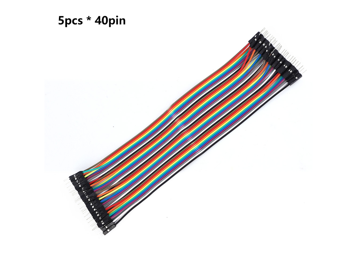5pcs Cabo Jumper Colorido 40 Pinos 10/20/30cm Para Placa Pcb Breadboard (3)