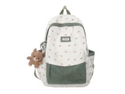 Mochila Escolar, De Ombro Com Grande Capacidade, Verde