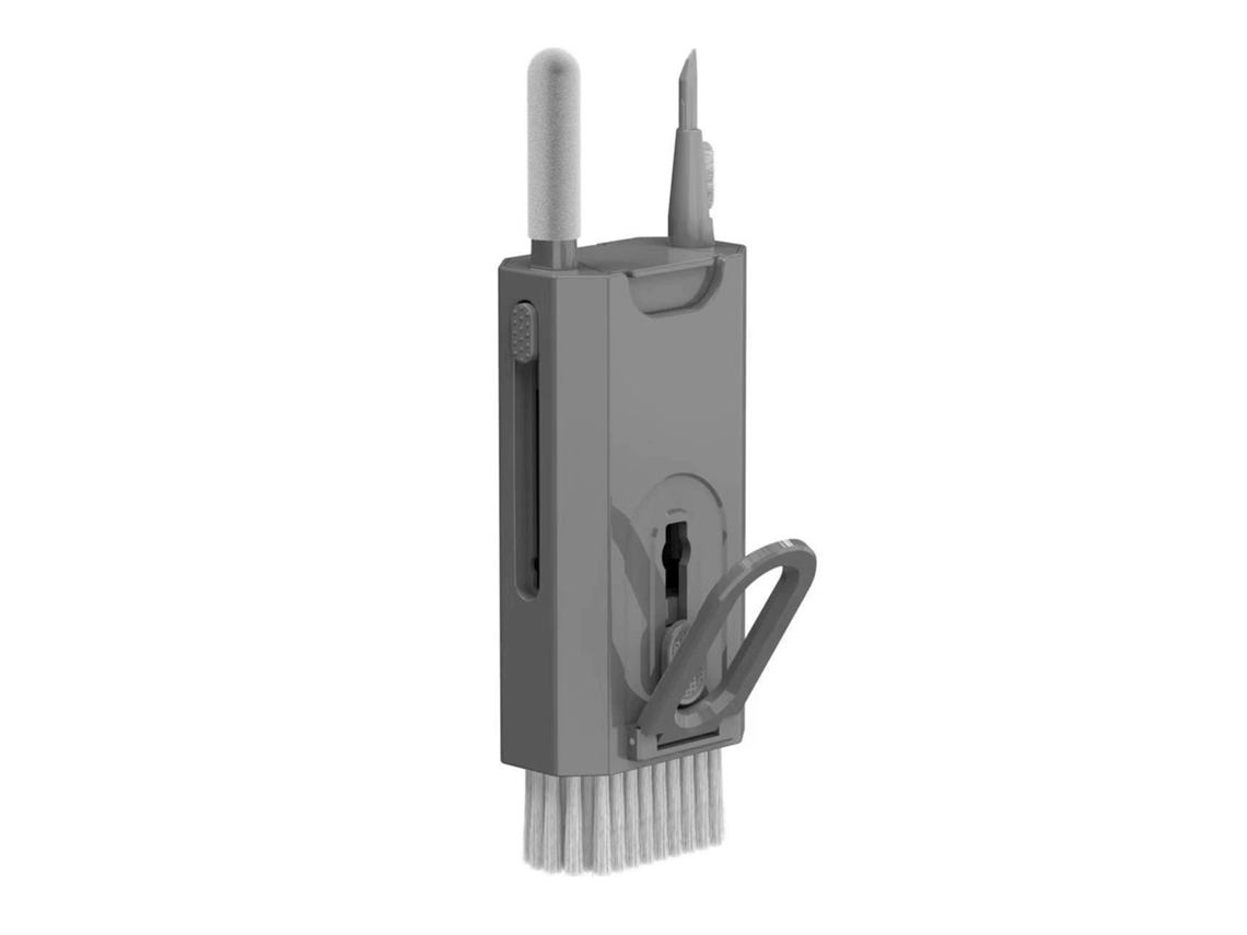 Kit De Limpeza Eletrônica, Ferramentas De Limpeza Para Teclado E Fones De Ouvido Bluetooth (cinza) Spqment