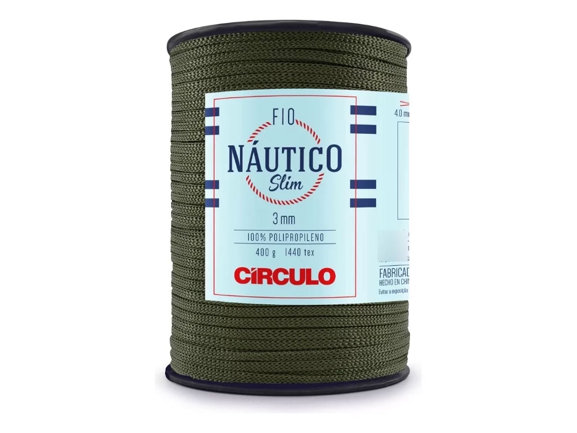 Fio De Crochet Círculo Náutico Slim 400g Militar 5368