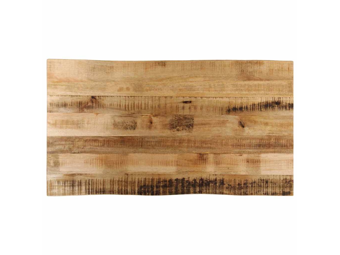 Vidaxl Tampo De Mesa C/borda Viva 100x60x3,8cm Mangueira Áspera Maciça