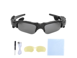 Óculos De Sol Inteligentes 5.0 Bluetooth Sem Fio Com Fones Estéreo Para Esportes E Dirigir Pretoamarelo Chave De Parafuso