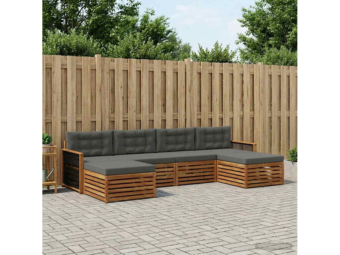 Vidaxl Conjunto De Sofás Para Exterior 6 Unid.