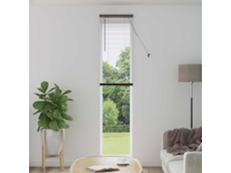 Vidaxl Cortina Veneziana Marrom Escuro Com Padrão 213 X 40 Cm 25 Mm