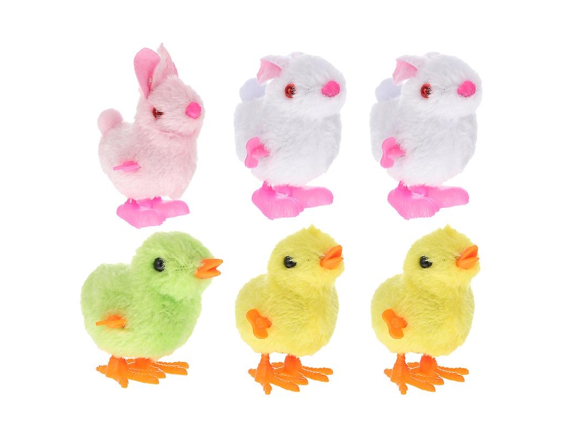 6 Peças De Brinquedos Mecânicos De Animais Allinless