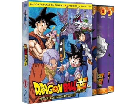 DVD Dragon Ball Super. Box 1. La Saga De La Batalla De Los Dioses Episodios 1 A 14 (Edição em Espanhol)