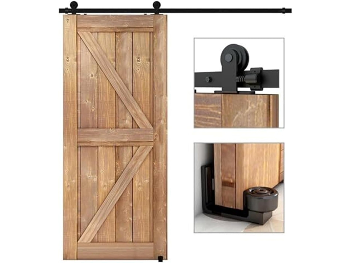Kit de ferragens SFUSHOS para porta de celeiro deslizante