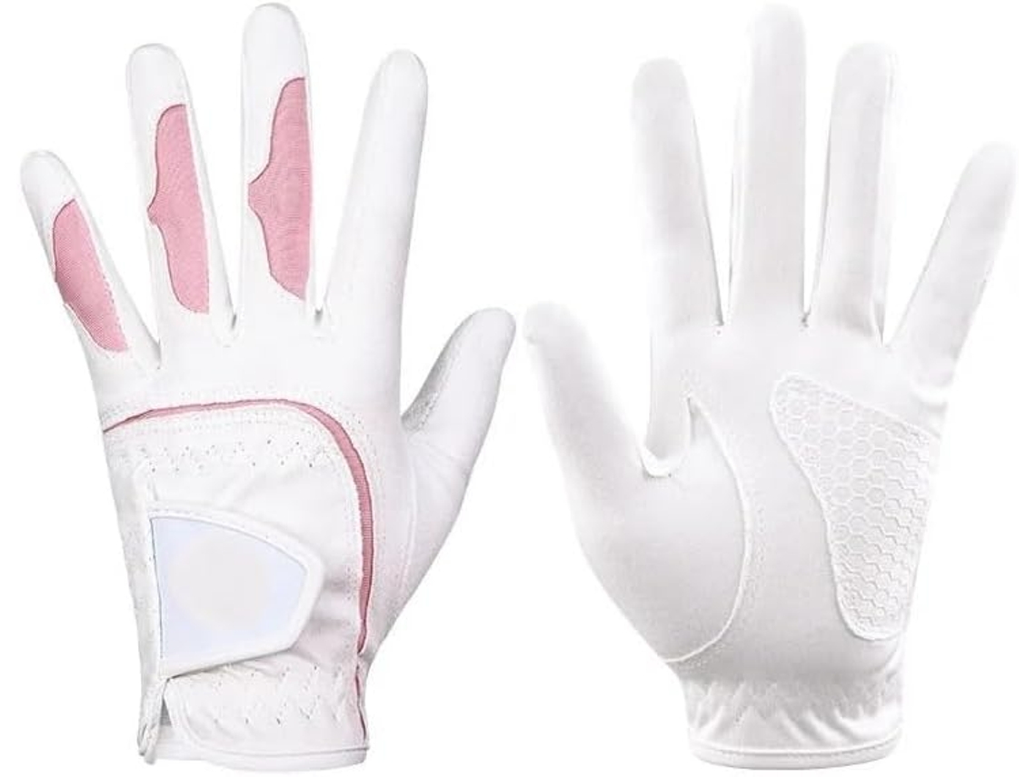 Luvas de Golfe Femininas, para a Mão Esquerda e Direita, com Proteção Respirável para a Palma da Mão, Luvas Es