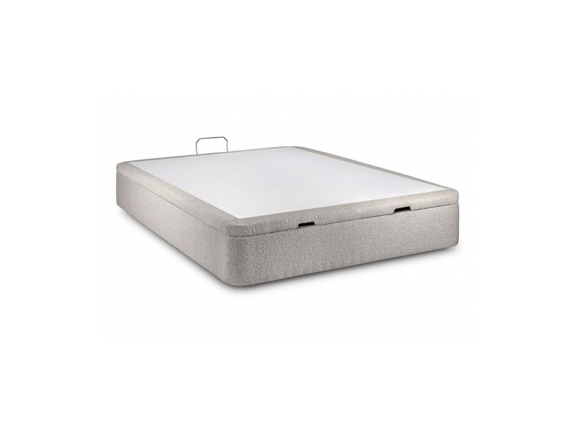 Sommier Com Arrumação Rebatível Ascot  Taupe  195 X 160 Cm Altura 35 Cm Indream