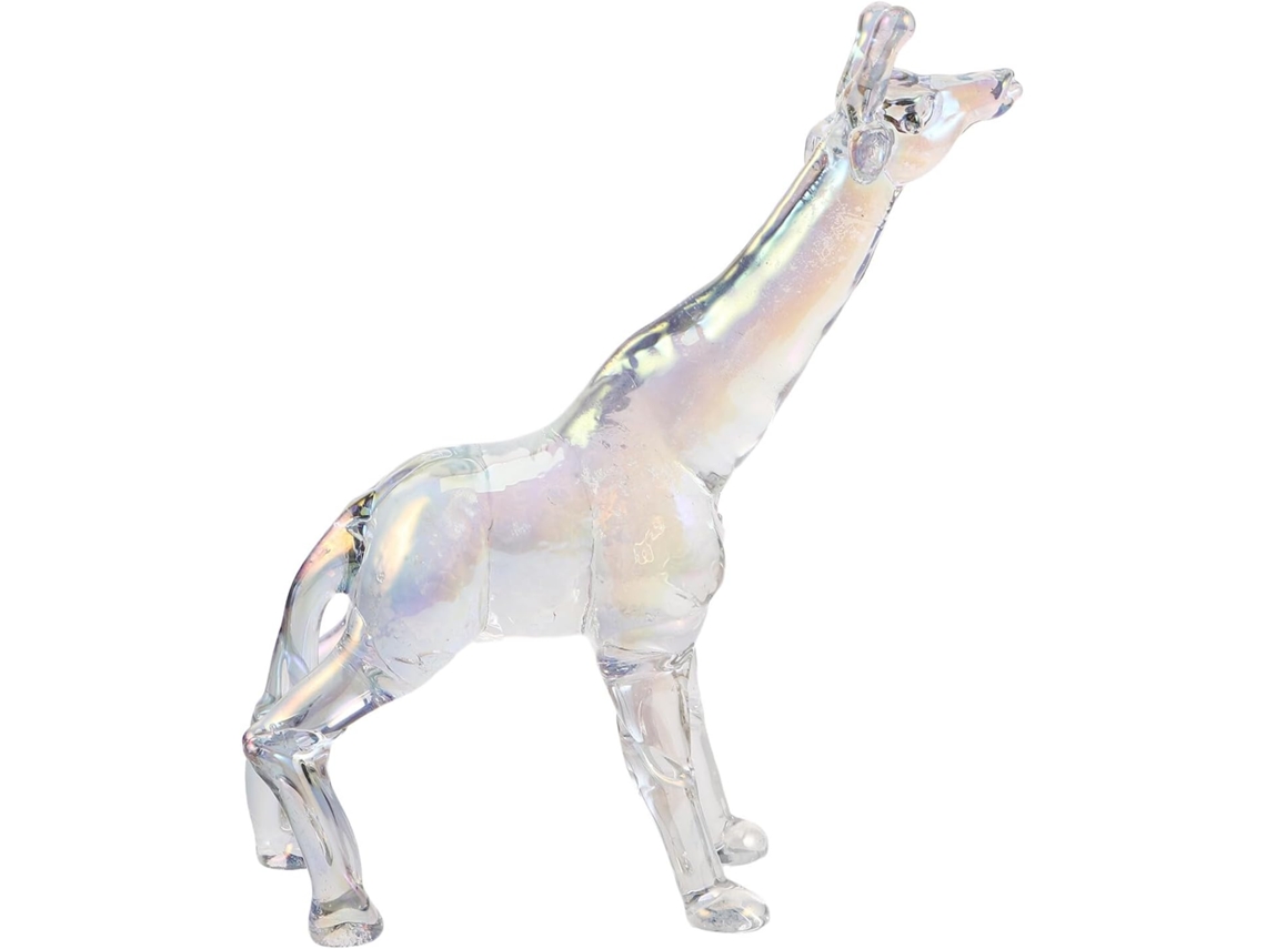 Girafa Esculpida À Mão Em Cristal, Elegante Peça De Decoração Para Mesa, Presente Perfeito Para Amantes De Animais.