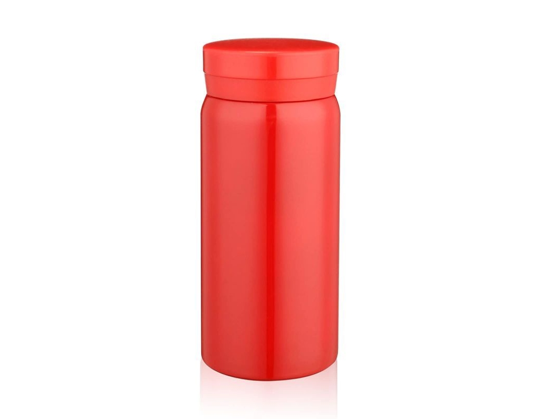 Garrafa de água térmica em aço inoxidável livre de BPA, mini caneca de café (220ml vermelha)