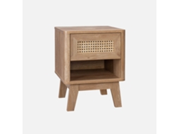 Mesa de Cabeceira com 1 Gaveta Efeito Madeira e Bengala I SWEEEK