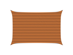 Conjunto 1 Sombra Externa Vidaxl Laranja Poliéster (4,5 × 3 M)