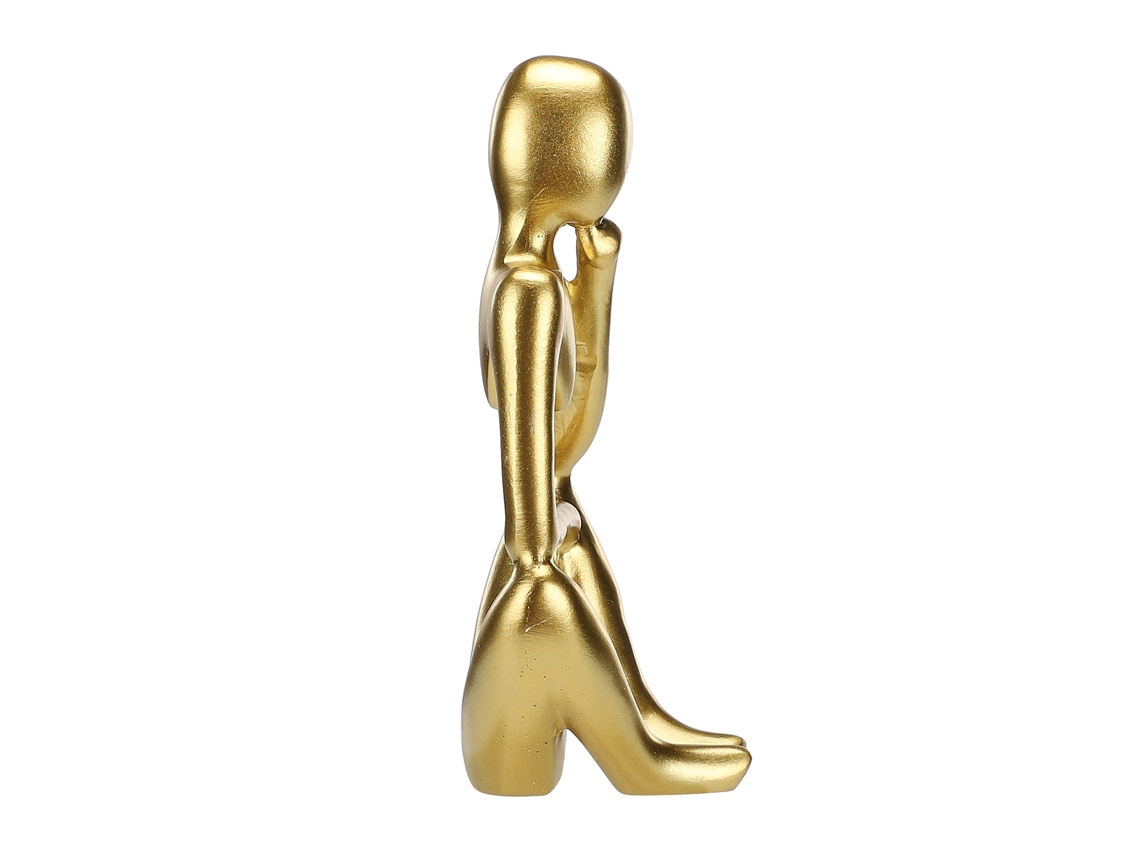 Bomba Mini De Resina Estilo Right Think B Tamanho 6613cm Dourado