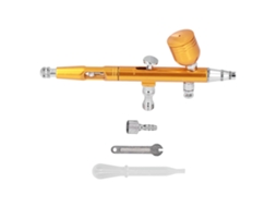 Pistola de Arte Airbrush Portátil, G1/8, Ouro, Maquilhagem, Unhas, Tatuagens