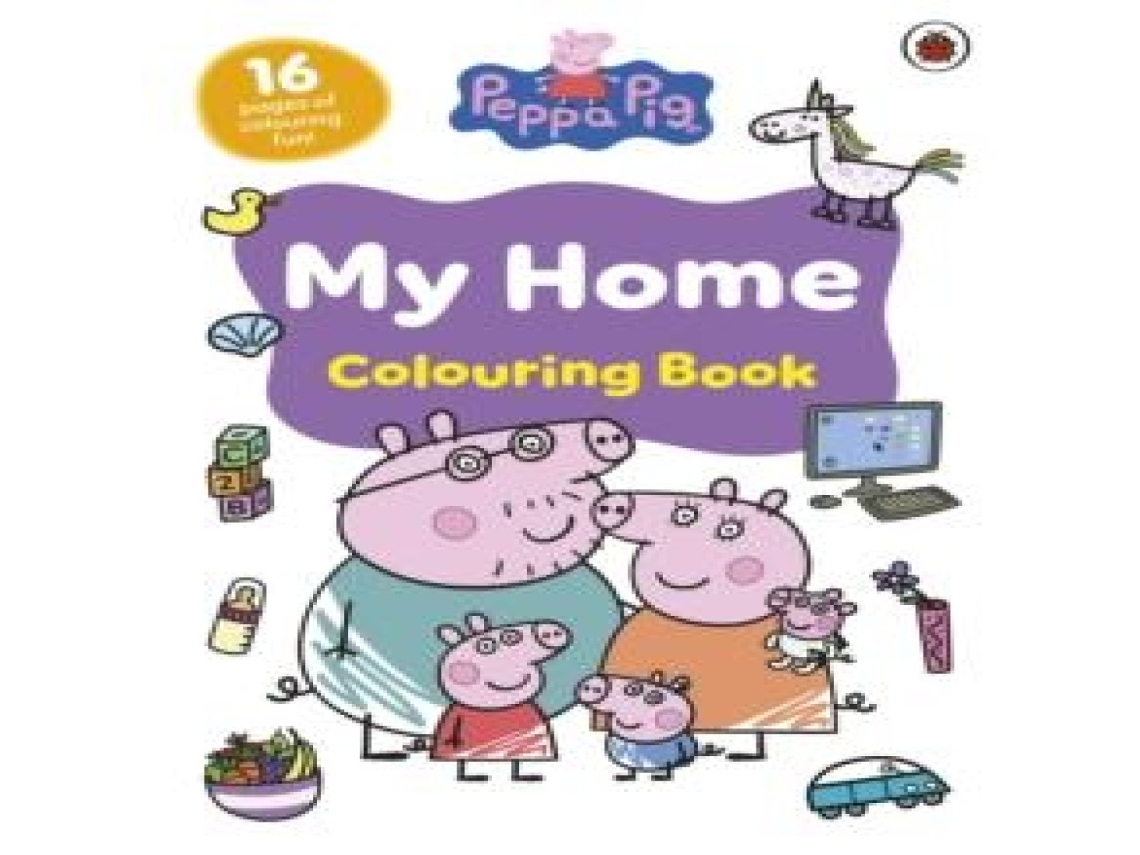 Livro Peppa Pig My Home Colouring Book de Peppa Pig (Inglês)