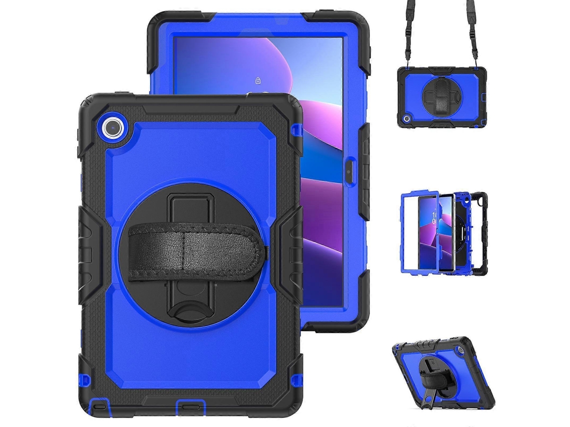 Capa Híbrida De Silicone Para Tablet Lenovo Tab 10.1 / Zhaoyang K10c E Lenovo Tab M8 De 4ª Geração Com Alça De Ombro.