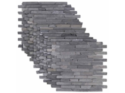 Vidaxl Azulejos De Mosaico Cinzento 30 X 30 Cm Mármore