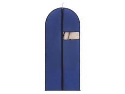 Lurelia Capa Para Roupa, Antipoeira, Impermeável, Com Fecho, Para Ternos E Camisas, 60 X 120 Cm, Azul/transparente
