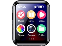Reprodutor de MP3/MP4, Tela Bluetooth, Bluetooth 5.4, Alto-falante, Gravador de Música com Vídeo HiFi