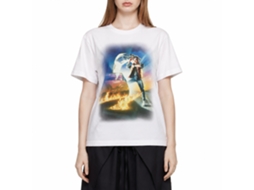 Rockinstone Back To The Future Movie Btf Poster White Adult T-shirt Size:xxxl