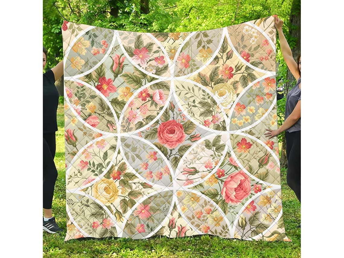 Colcha Acolchoada Fansu Capa de Cama Cobertor para Ar Condicionado Edredom Conjunto Estampada Sofá com Criança
