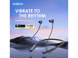 Fones de Ouvido Inalâmbricos Oraimo Necklace Lite com Vibração, 30h de Reprodução, Graves Potentes, Bluetooth 5.3 | S/MARCA