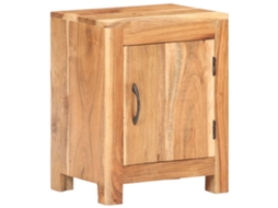 Bedside Cabinet, Bedside Cabinets Vidaxl Marrom Madeira De Acácia