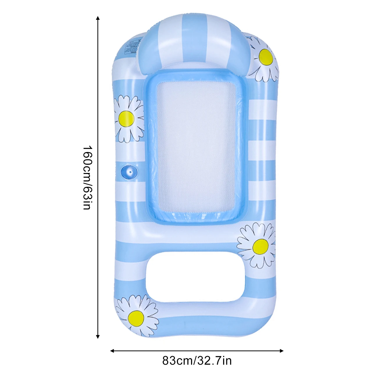 (azul) Boia Inflável Para Piscina, Espreguiçadeira Para Adultos, Adequada Para Uso Na Praia E No Quintal.