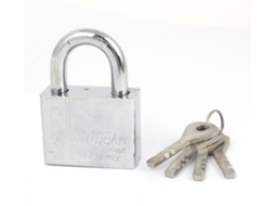 Cadeado de Segurança com Corrente 50 Mm X 38 para Porta Armário 4 Chaves CHABERLU