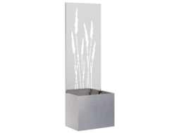 Conjunto 1 Tela De Jardim Vidaxl Prateado Aço (50 X 32 X 150 Cm)