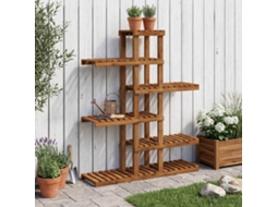 Vidaxl Suporte Para Plantas Natural 93 X 25 X 114,5 Cm