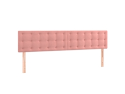 Cabeceira de Cama 2 Pcs Veludo 80x5x78/88 Cm Rosa MAISON EXCLUSIVE