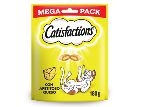 Snacks Recompensa para Gatos Sabor Queijo 180 G CATISFACTIONS